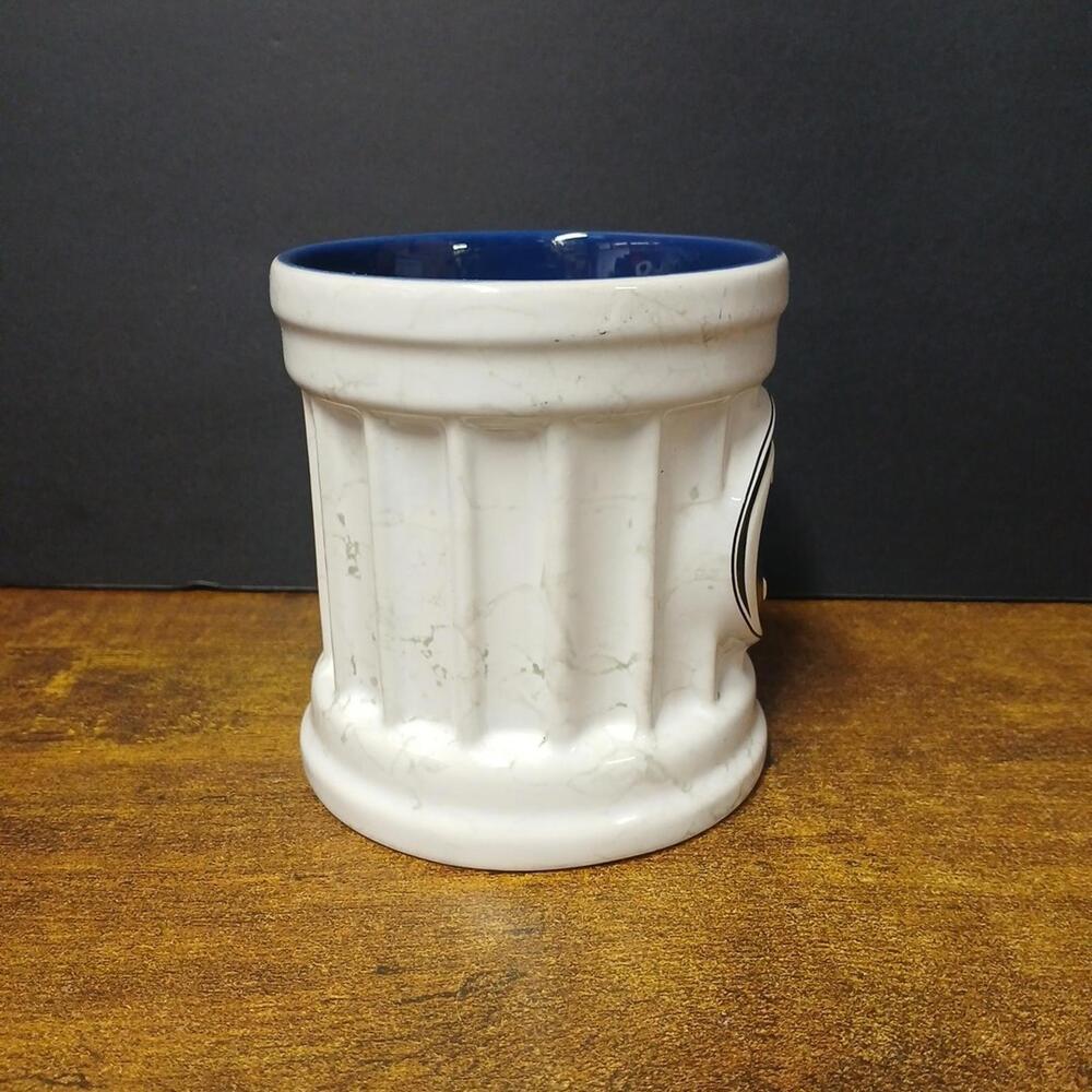 Penn State Nittany Lions 3D Logo Blue & White Porcelain Pillar Coffee Tea Mug - Picture 3 of 8